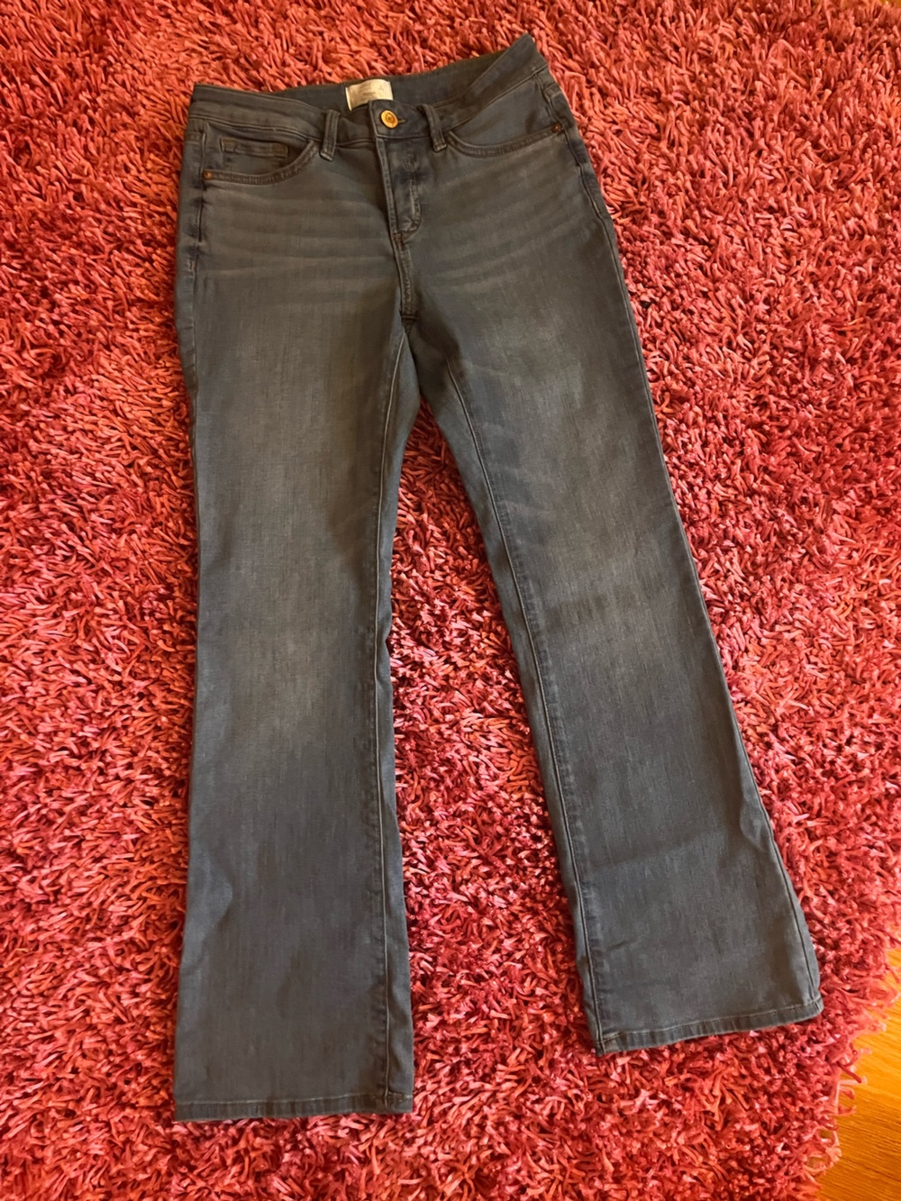 LC Lauren Conrad Blue Barely Bootcut Jeans size 6 short - Picture 5 of 8